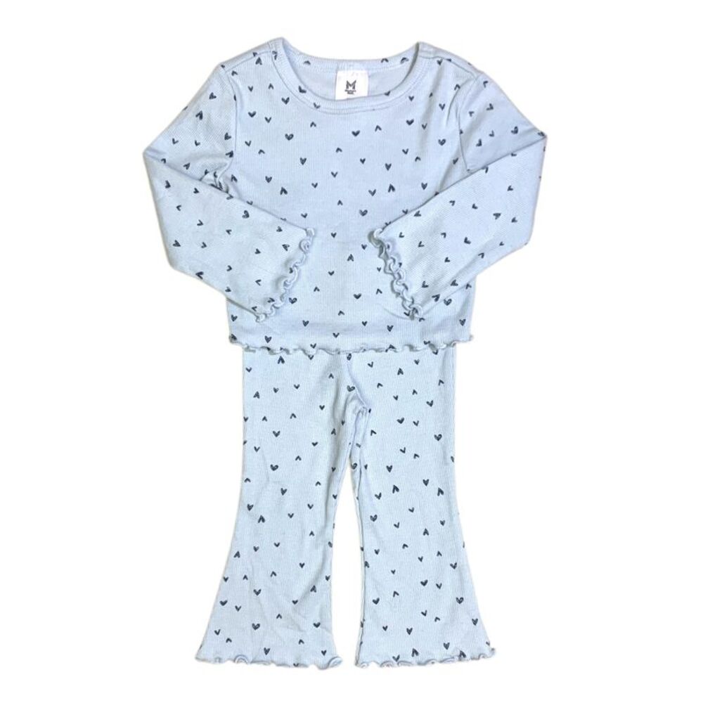 Blue - Member's Mark Girls 2-Piece Playwear Set, Pull-On, Long Sleeve, French Te